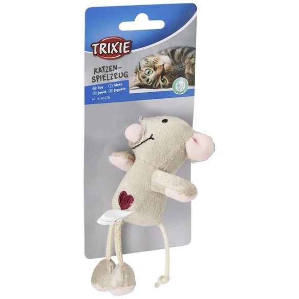 Katzenspielzeug, Maus, rosa/grau