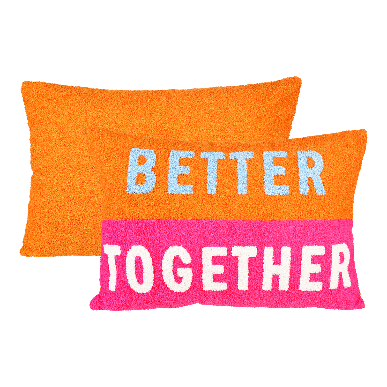 Wende-Kissenhülle Better Together Orange,L 600 x B 400 mm