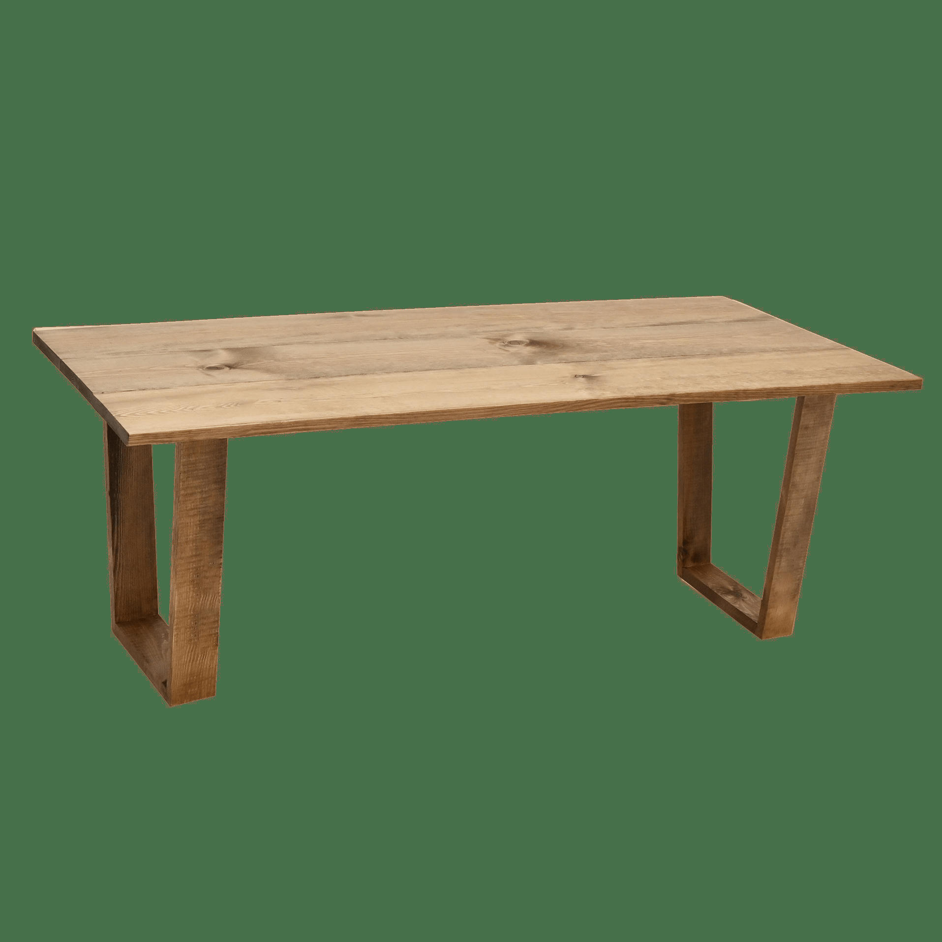OYANE - Table basse en bois de pin vieilli