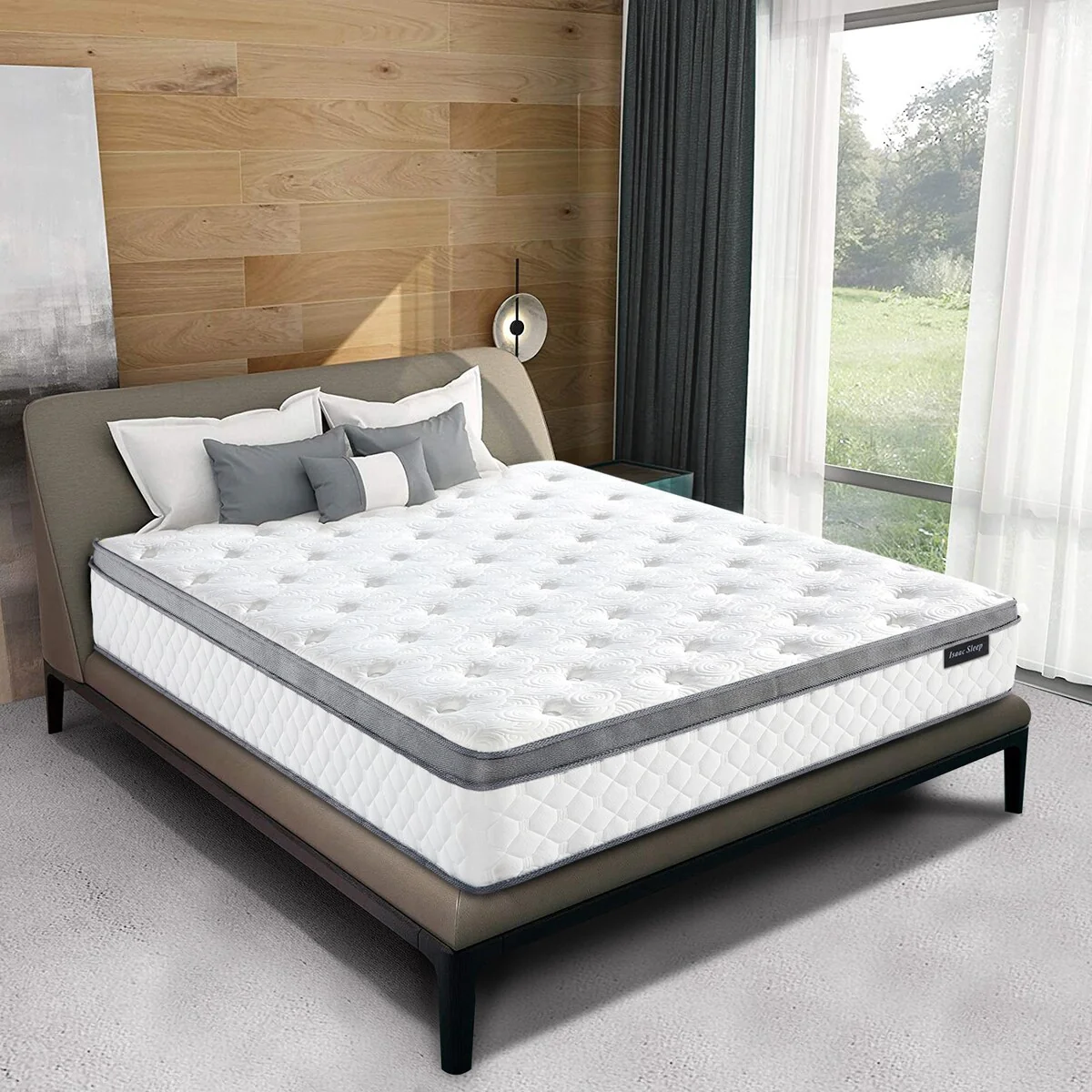 Isaac Sleep 10 in. Memory Foam Hybrid Euro Top Mattress