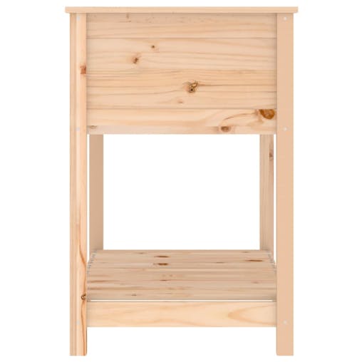 NNEVL Planter with Shelf 82.5x54x81 cm Solid Wood Pine