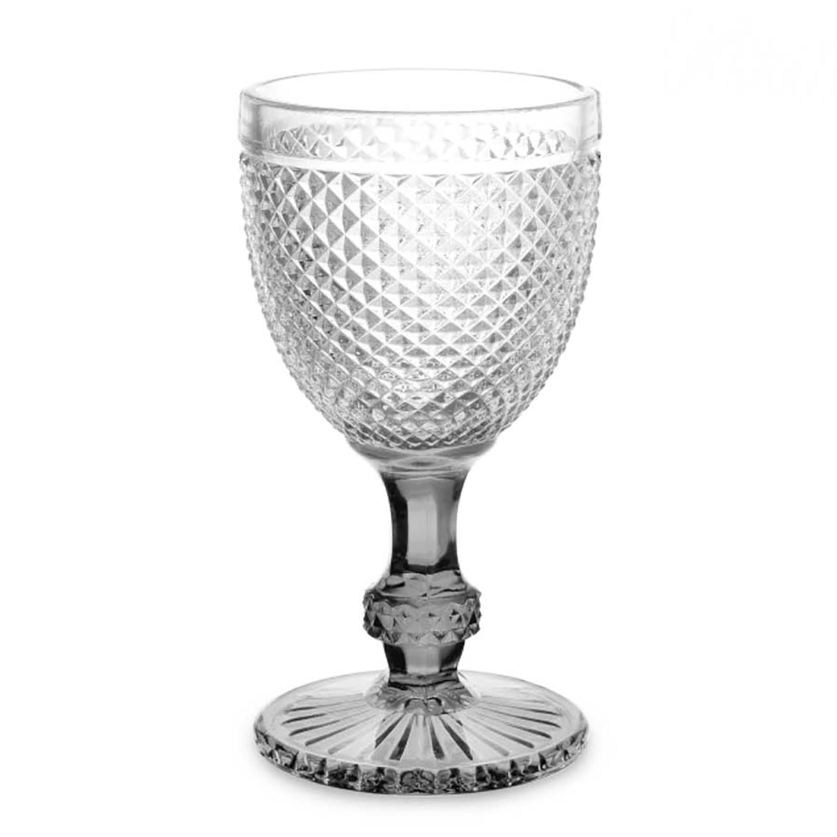 Copo agua vidro com pé antracite 33cl