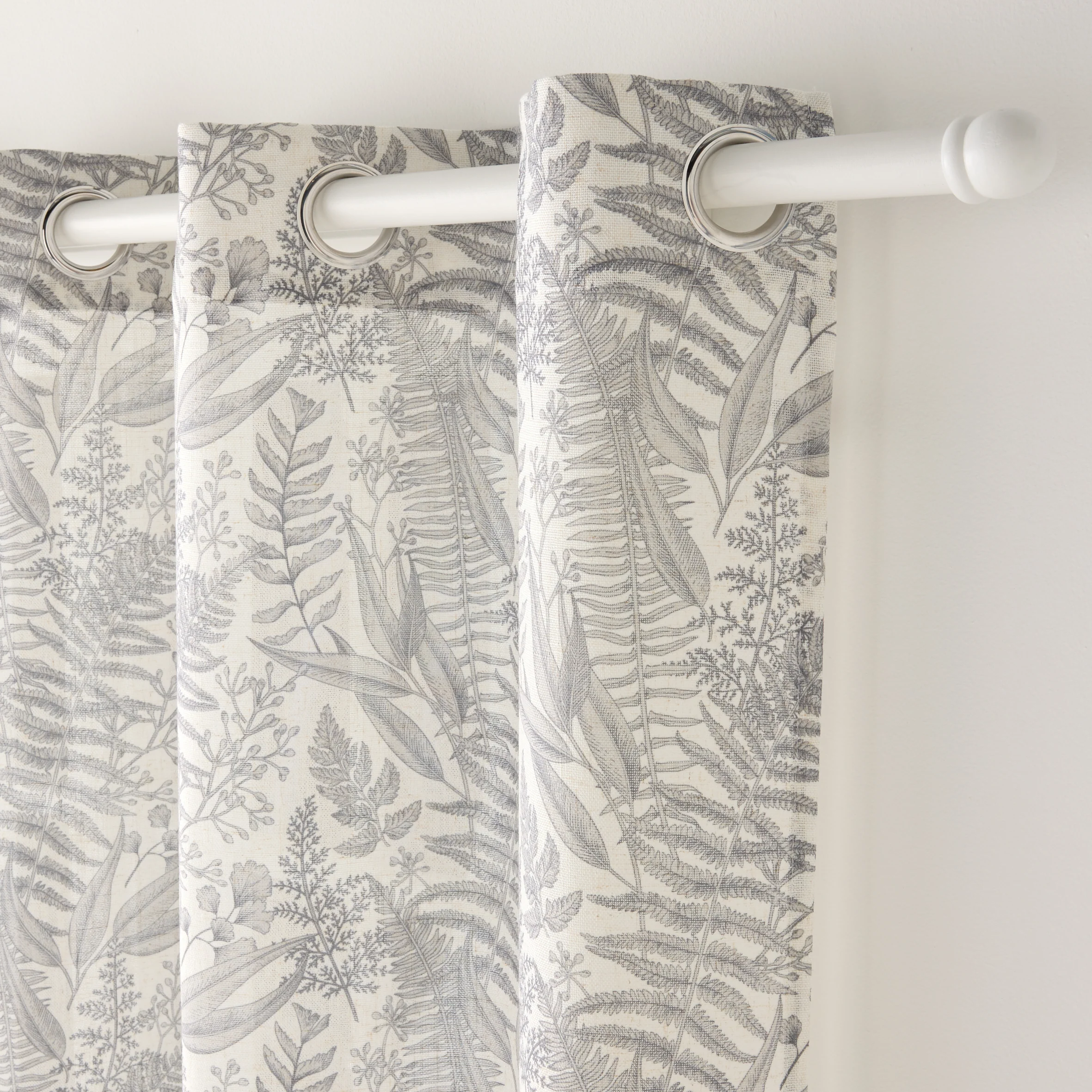 Rideau VALERIANE coloris vert de gris 140 x 240 cm