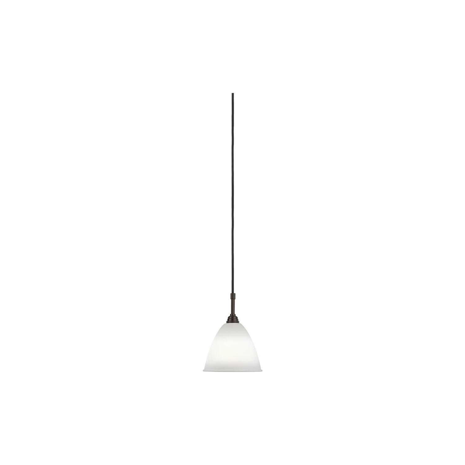 Bestlite BL9 Pendant, bone china/black brass