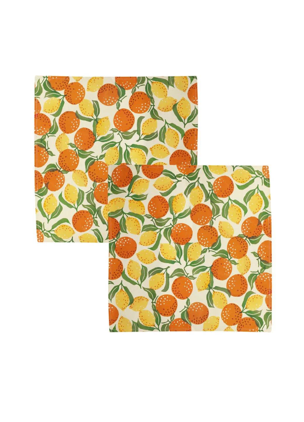 Orange & Lemons Set Of 2 Napkins