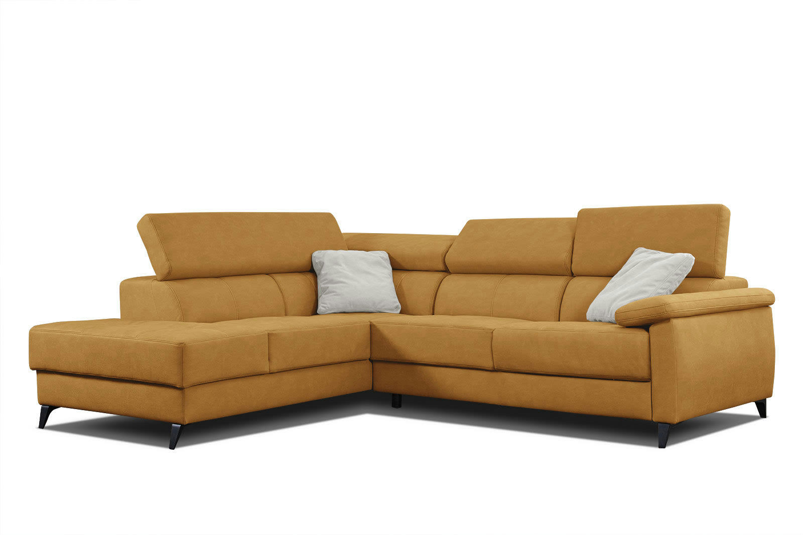 TAUNUS - Canapé d'angle gauche 5 places jaune