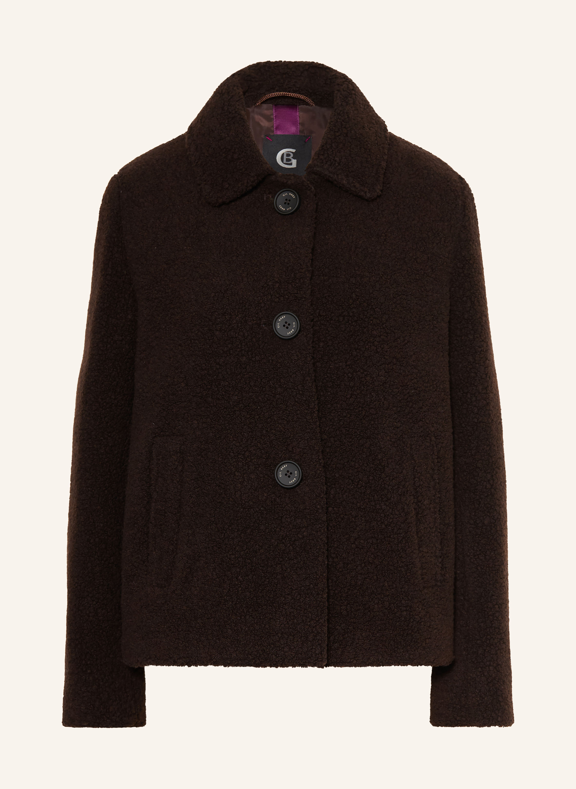GIL BRET Kastenjacke aus Teddyfell