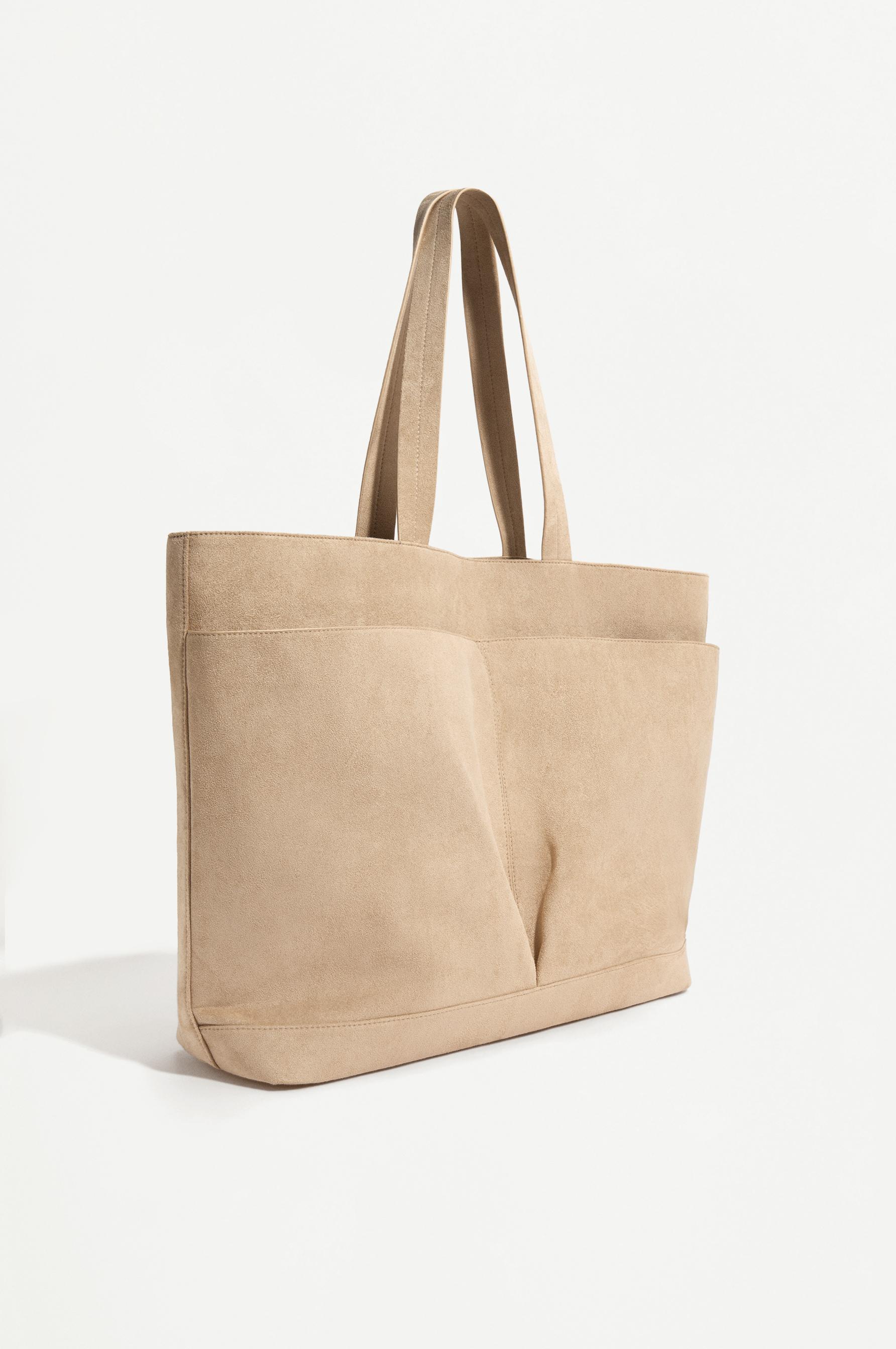 Bolso shopper efecto ante