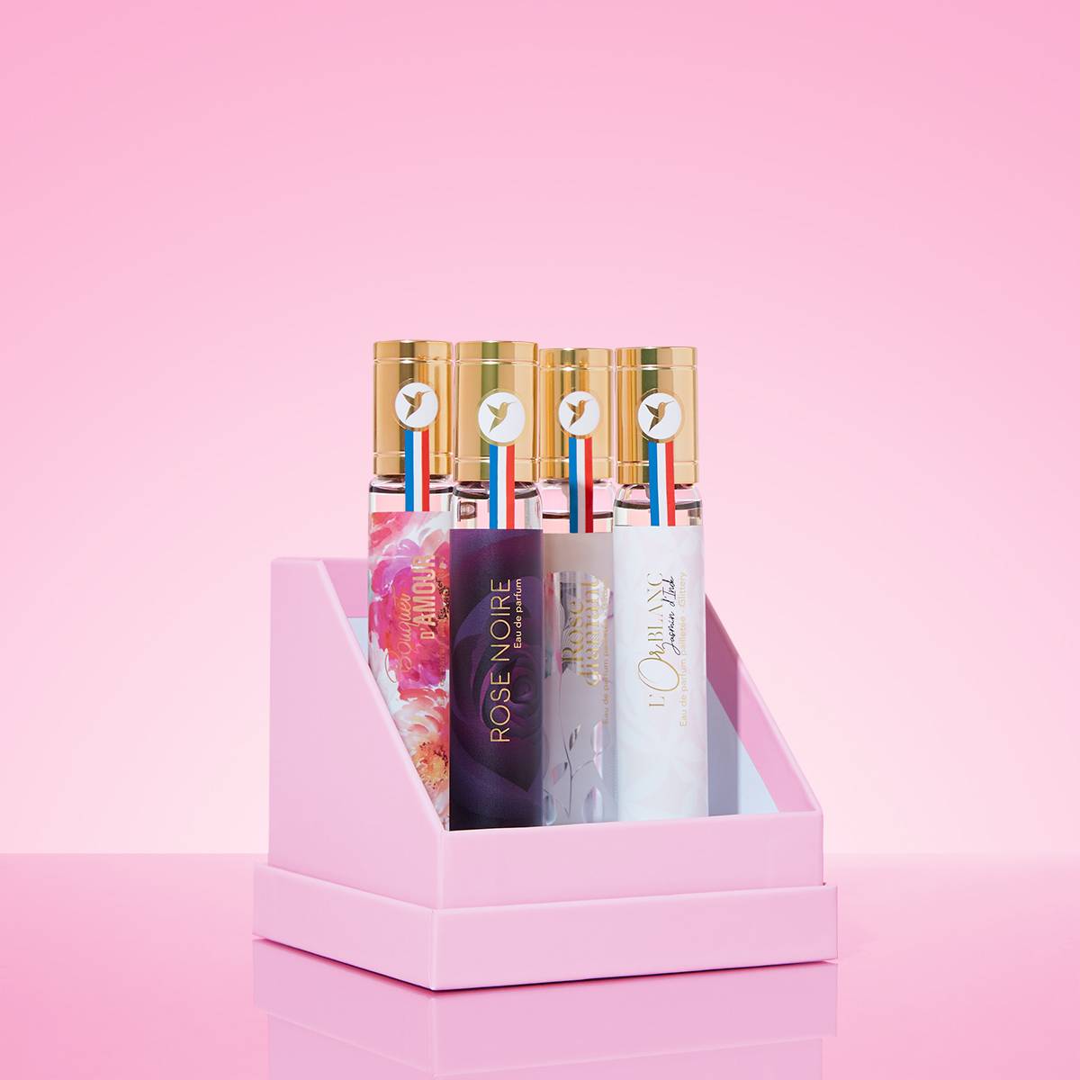 Flower DreamCoffret 4 eaux de parfums Rose noire 30 ml   L'or blanc 30 ml   Bouquet d'amour 30 ml   Rose diamant 30 ml
