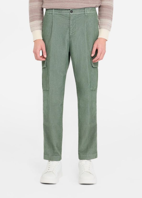 Pantaloni cargo in velluto