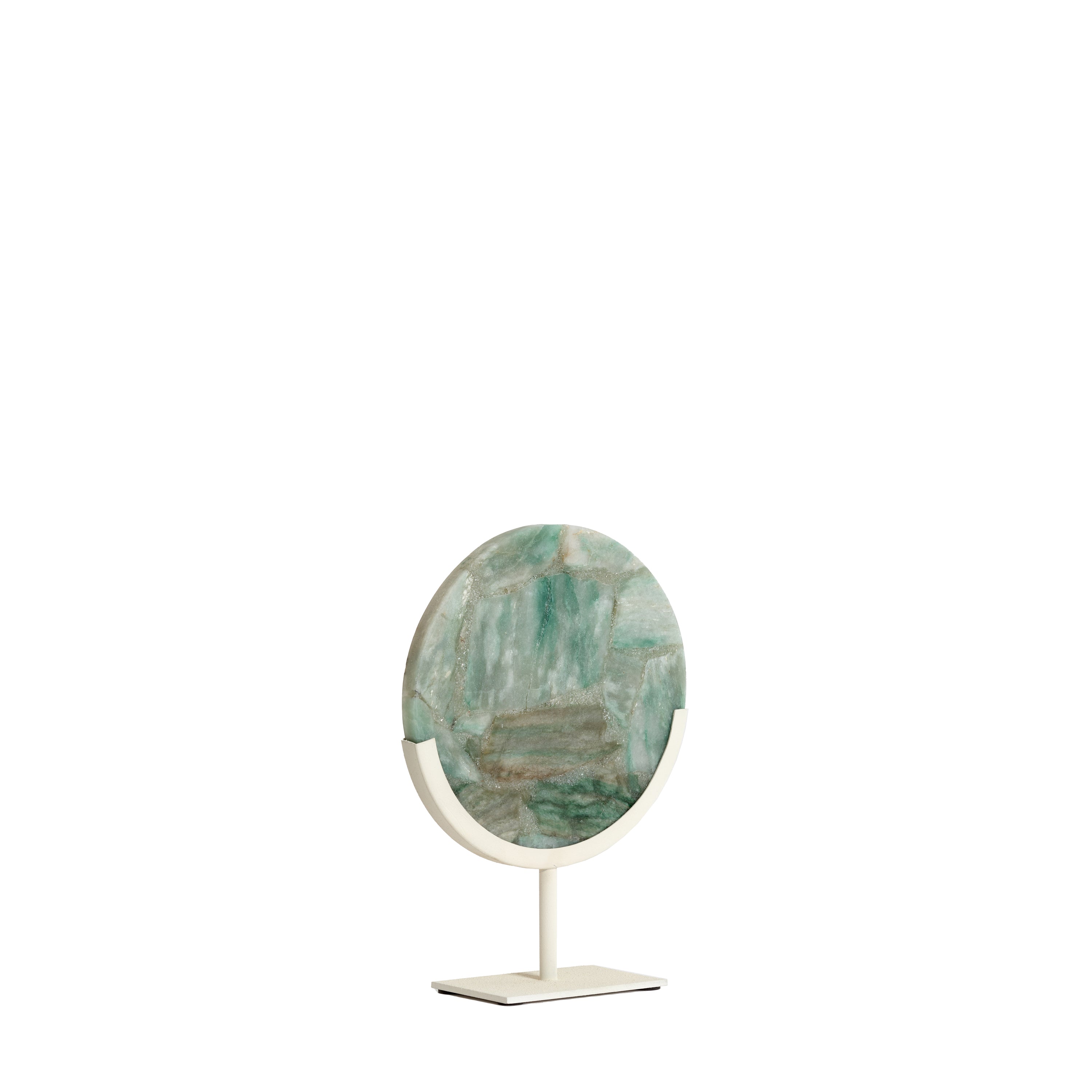 Light&living Ornament op voet 25x10x35 cm GOUYA groen agaat+crème