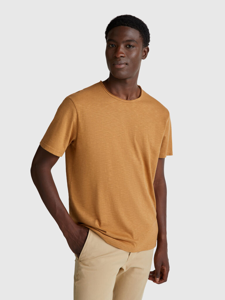 Slub cotton t-shirt
