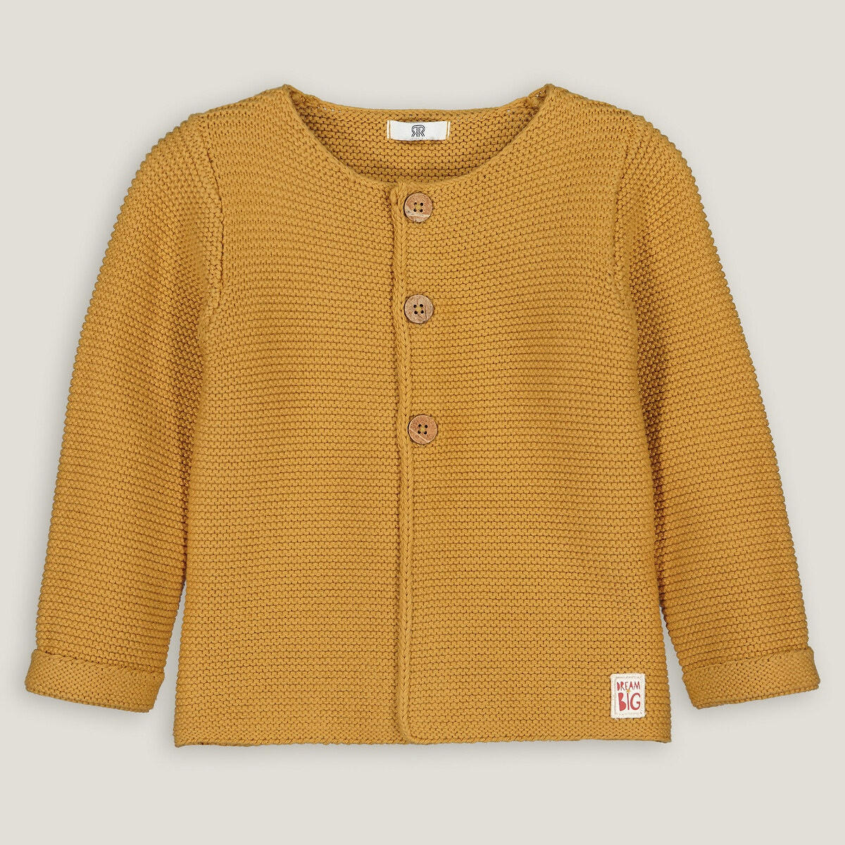 Gilet en tricot boutonné coton bio