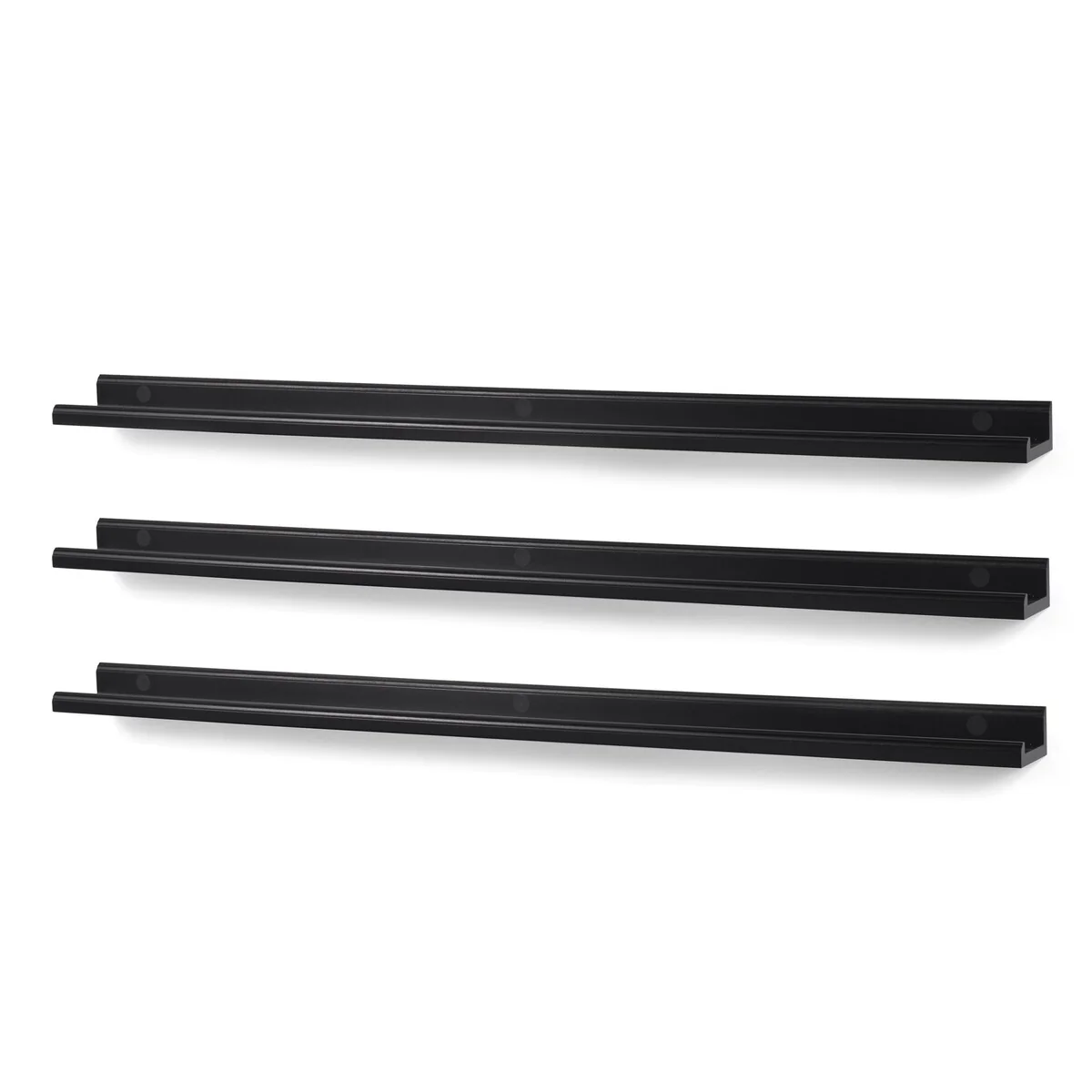 Wallniture Boston 46 Floating Shelves for Wall, Picture Ledge (Set of 3)