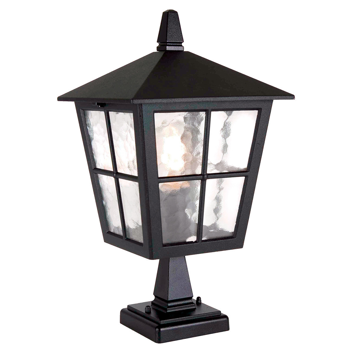 Lampa ogrodowa stojąca czarna Canterbury wys:38 cm 1xE27x60W IP43 Elstead