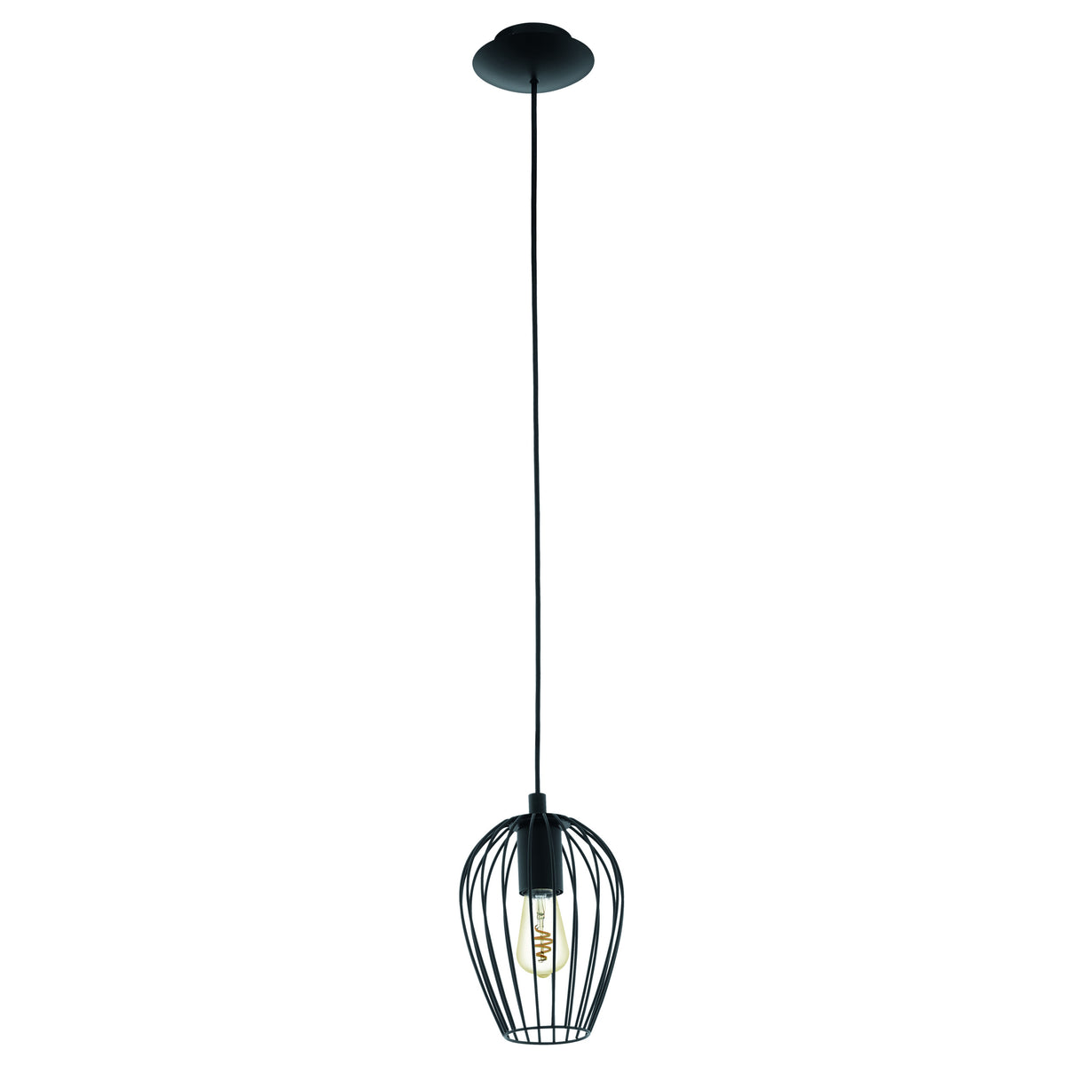 EGLO hanglamp Newtown - e27 - ø 16 cm - zwart