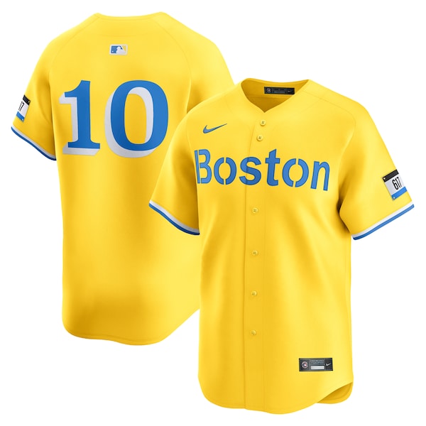 Trevor Story Boston Red Sox Nike City Connect Limited Player Jersey - Gold