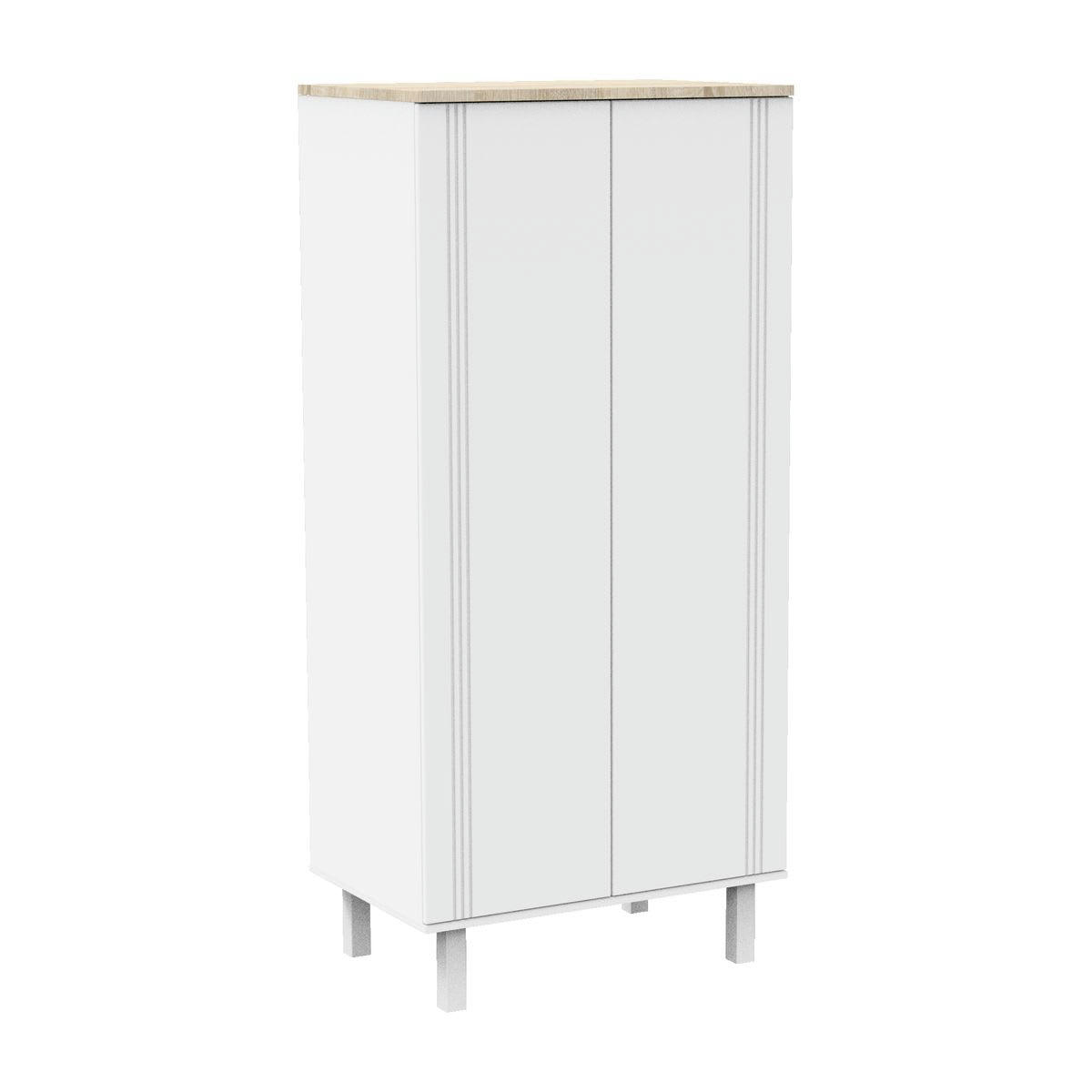 ELEONORE - Armoire 2 portes avec rainures
