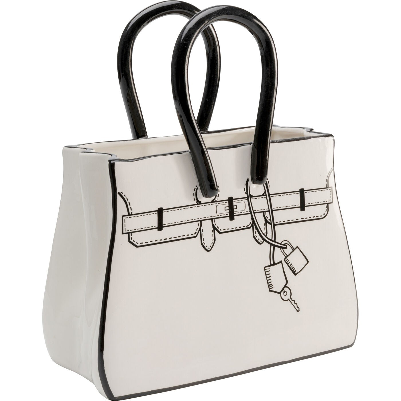 Vaas Favola tas wit en zwart Kare Design