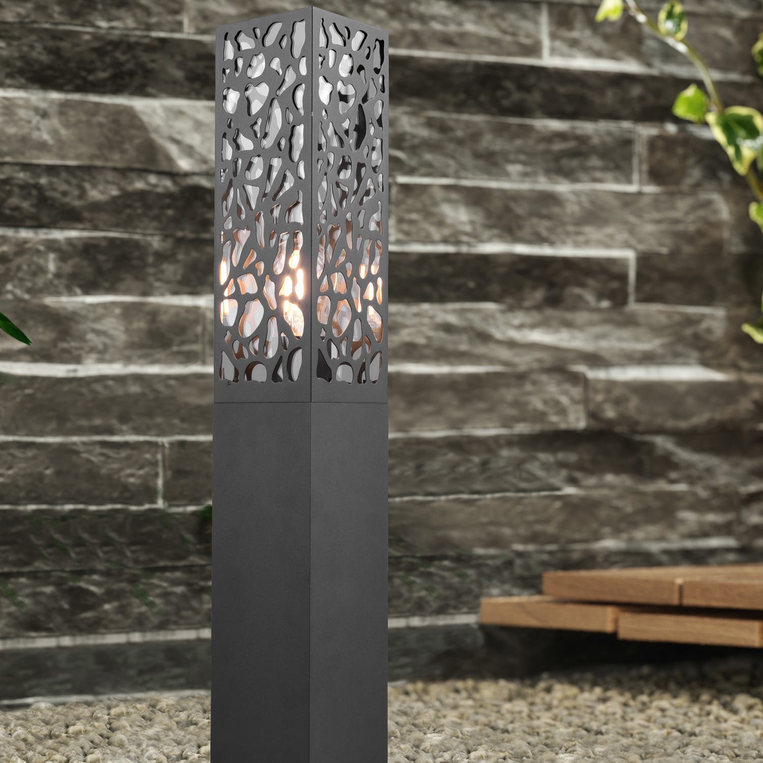 Paletto luminoso da giardino 60 cm Cooper Trio