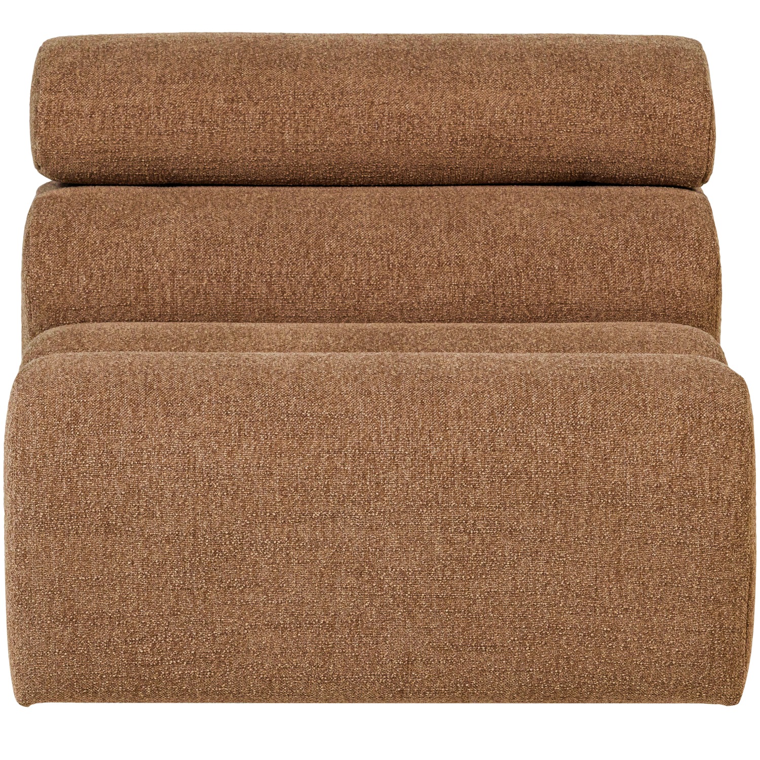WOOOD 1-zits element bank Novi - Polyester - Karamel Bruin - 86x82x113