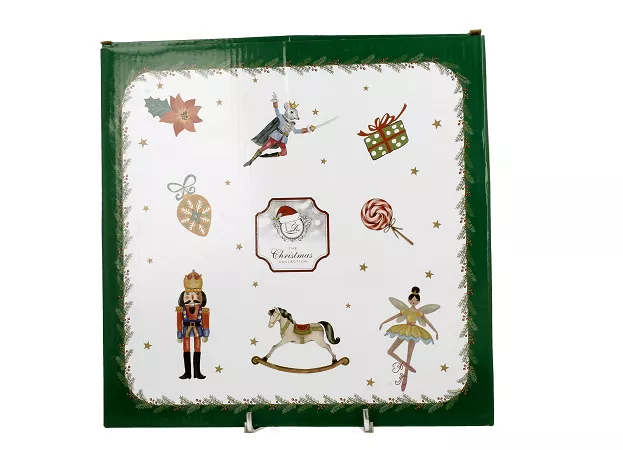 Talerz płytki (patera na ciasto) 26 cm Duo - Christmas Spirit 15.CHS.TP