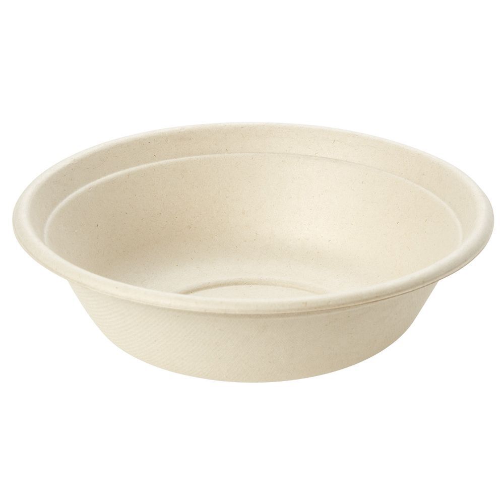 Saladier beige en pulpe de canne à sucre x20