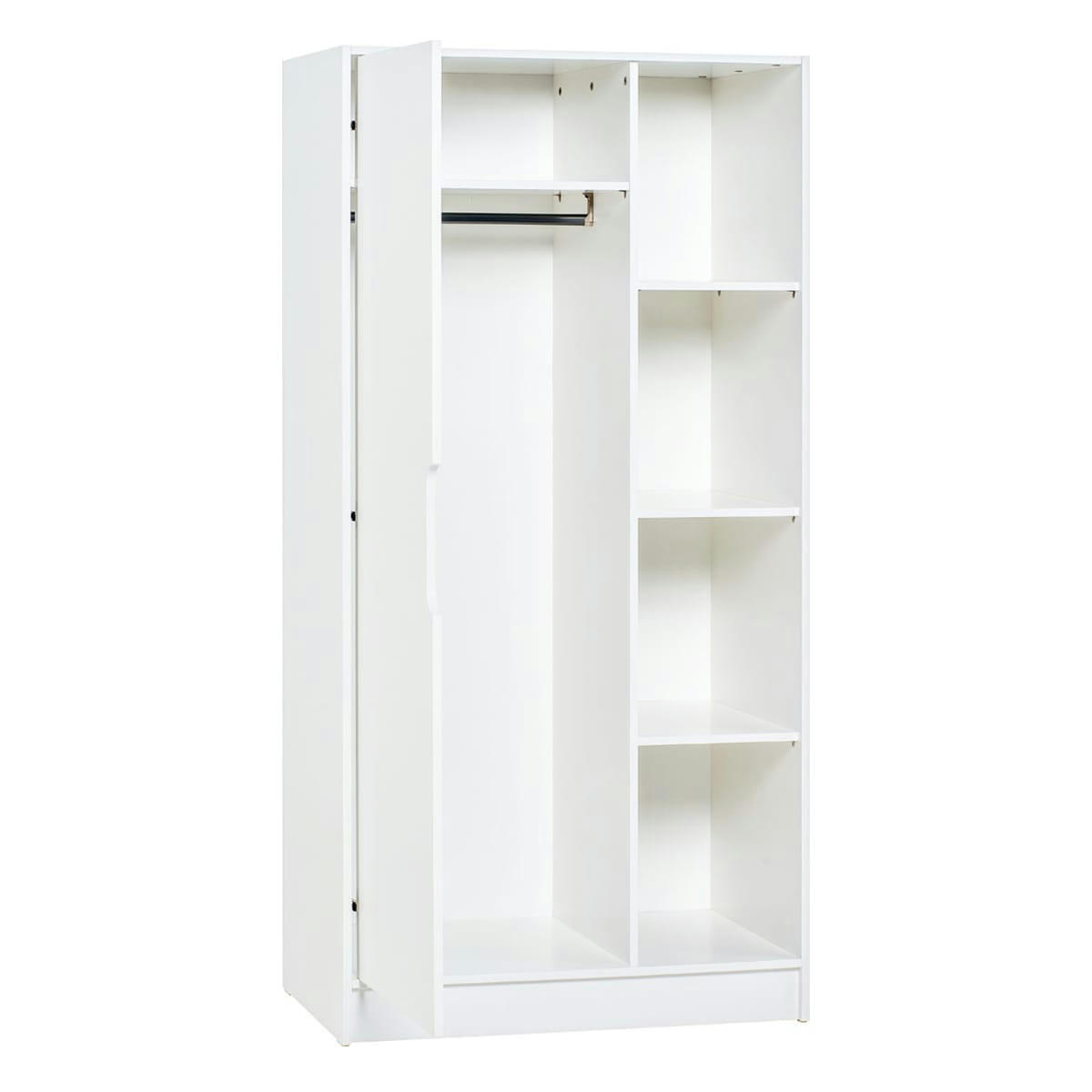 MAXIM - Armoire 1 porte blanc