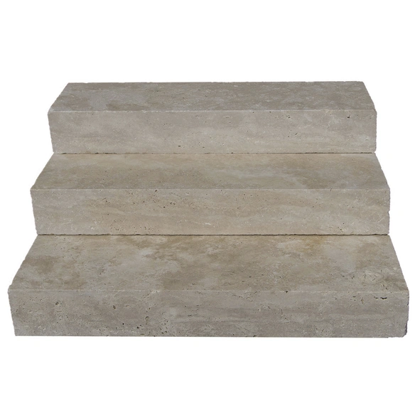 Blockstufe »Tosca Cream«, LxBxH: 100 x 35 x 15 cm, Travertin, beige