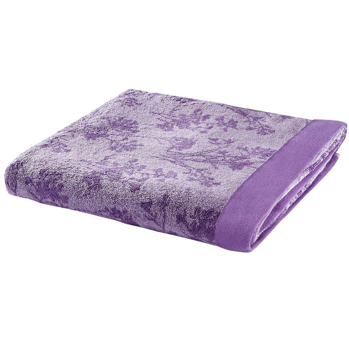 EPOQUE - Drap de bain coton violet 100x150 cm