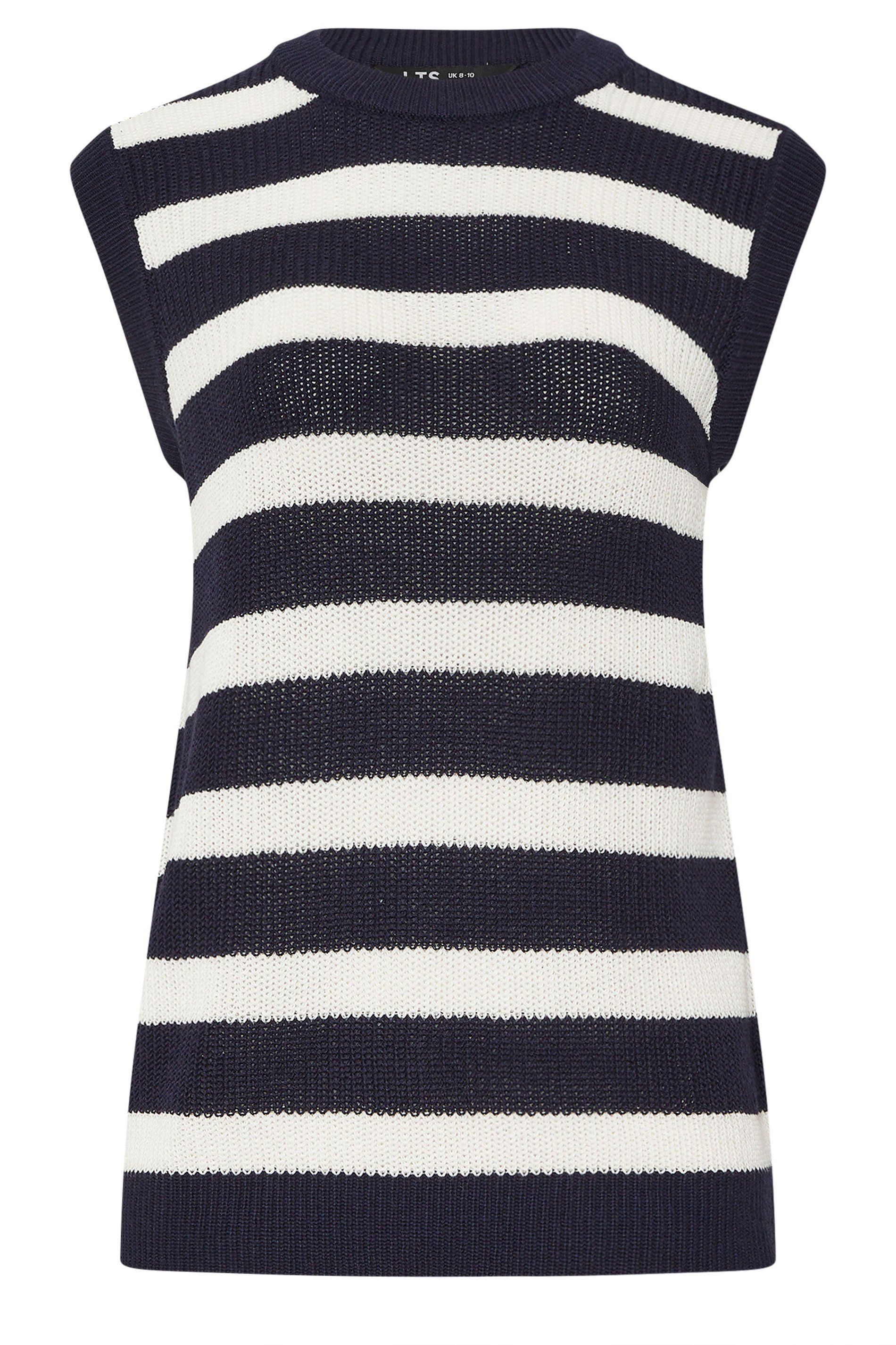 Long Tall Sally Tall Knitted Striped Sleeveless Jumper