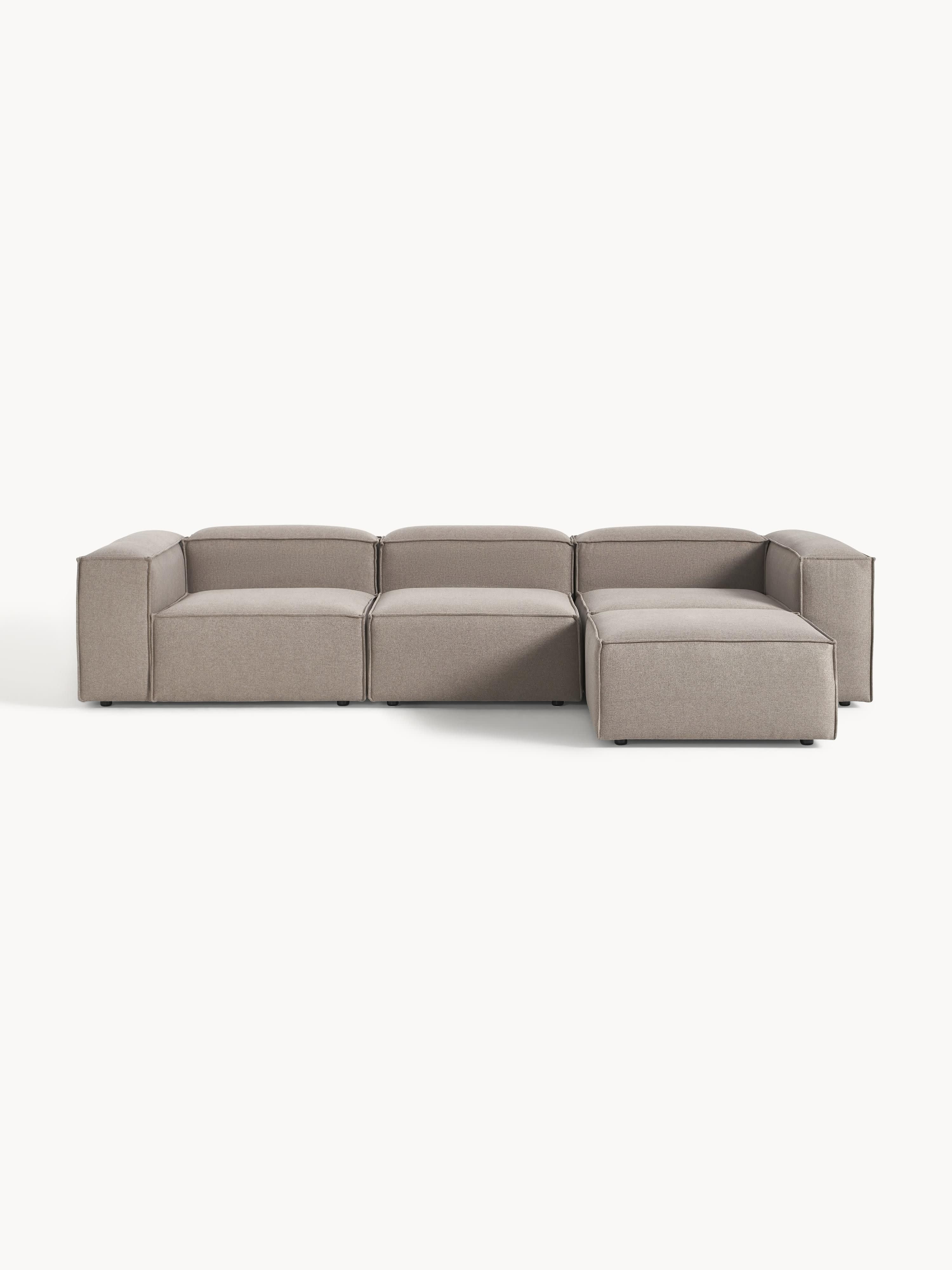Modulares Sofa Lennon (4-Sitzer) mit Hocker (links/rechts)