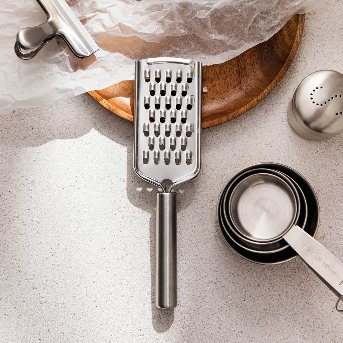 Tarka ONTARIO ze stali nierdzewnej z dużymi oczkami 22 cm.