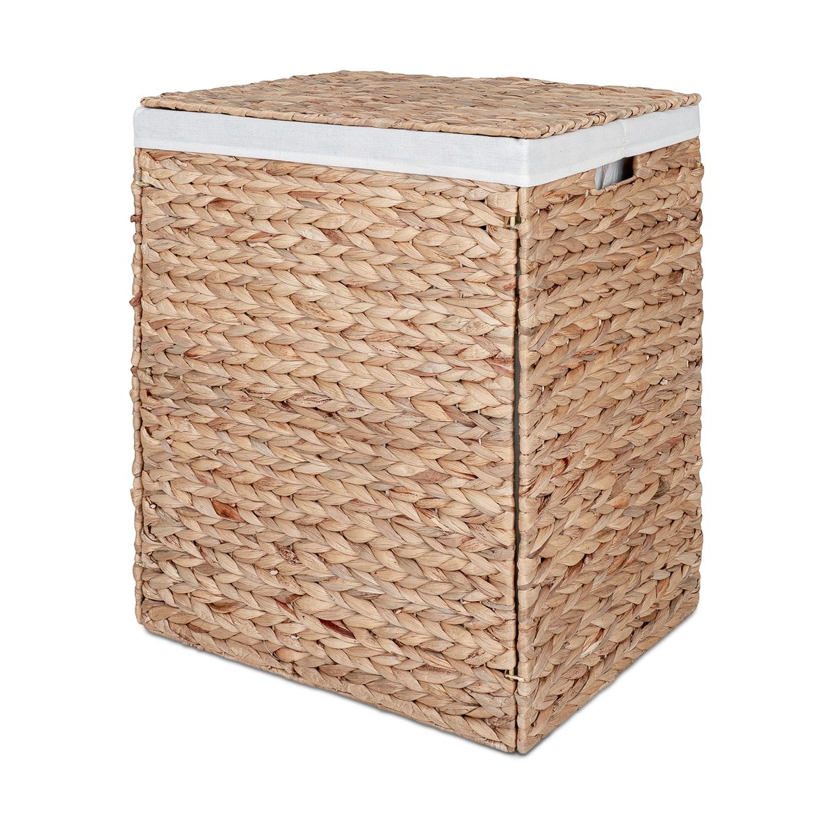 Artichok Jet waterhyacint wasmand met deksel - 43 x 32 cm