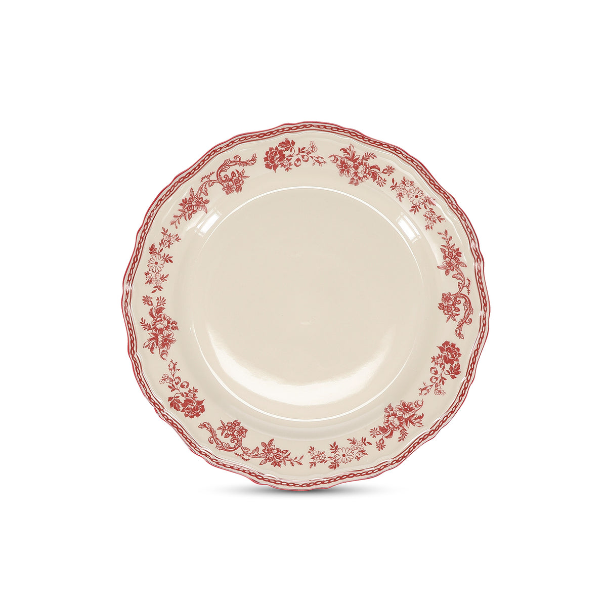 S|P Collection - Plat bord 27cm burgundy Cyril - Set van 4