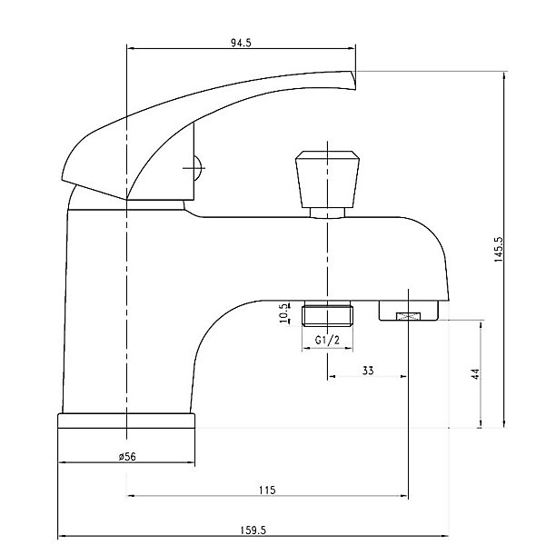 Mitigeur bain / douche monotrou Nova - GARIS - R01-11105CR
