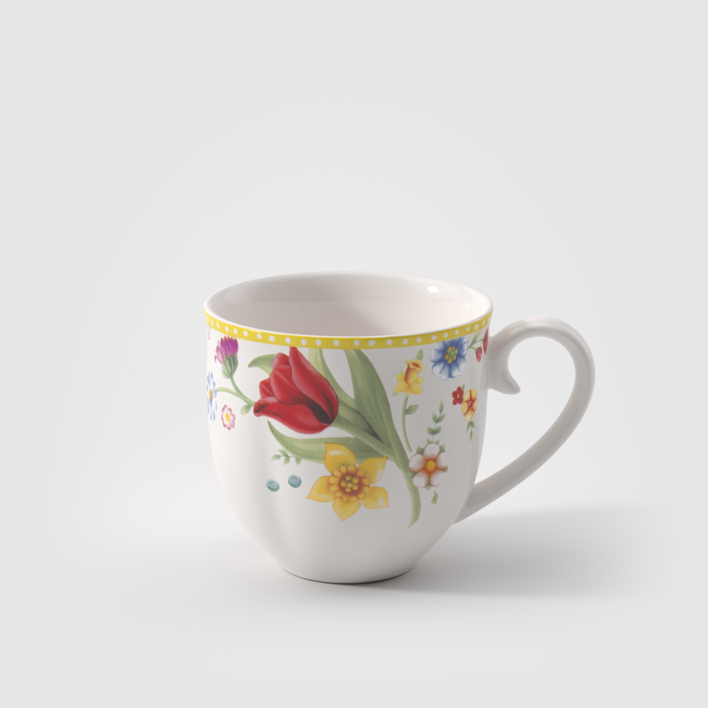 Spring Awakening Mug - Yellow, 13.2 oz, Premium Porcelain