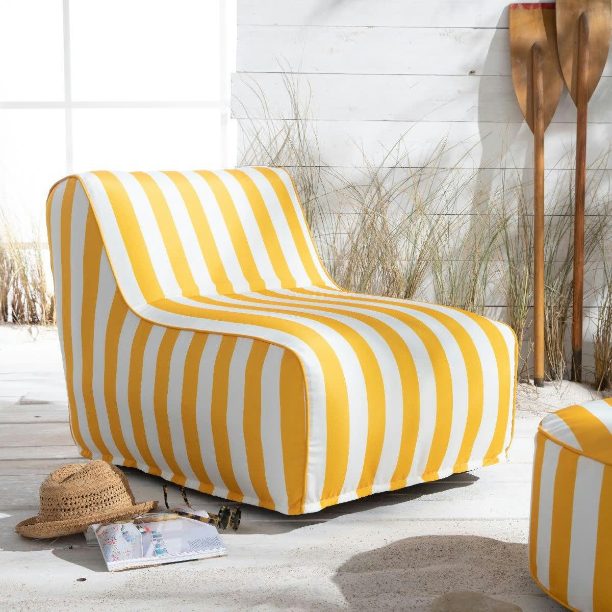 - Fauteuil gonflable en Polyester Jaune 90x600 cm