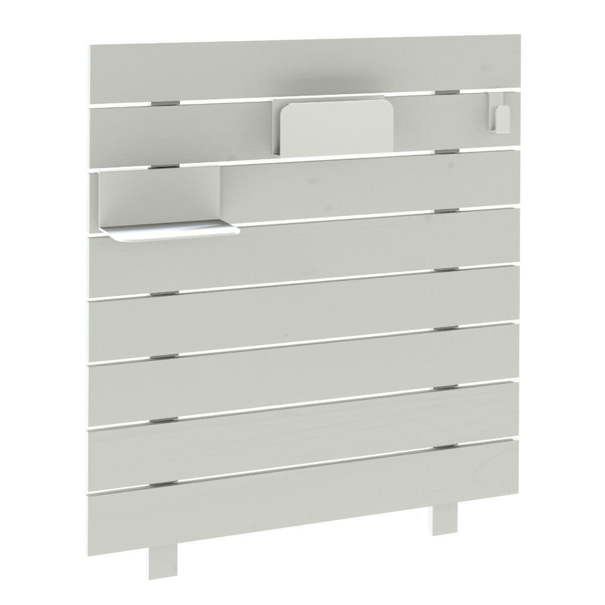 JOAN - Tête de lit enfant bois massif gris