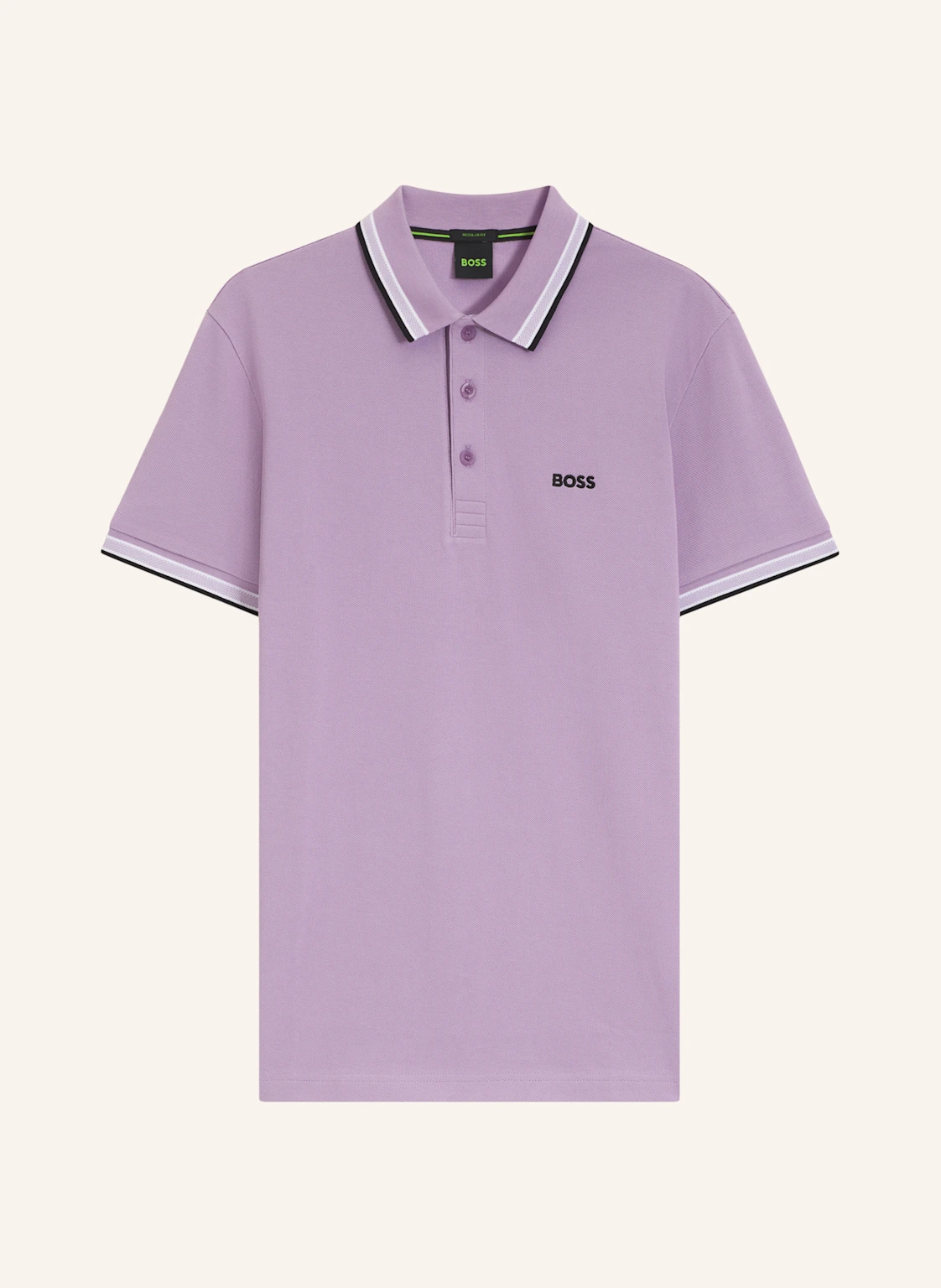 BOSS Piqué-Poloshirt PADDY CURVED Regular Fit
