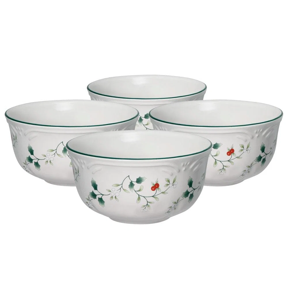 Winterberry® Set of 4 Deep Soup Cereal Bowls