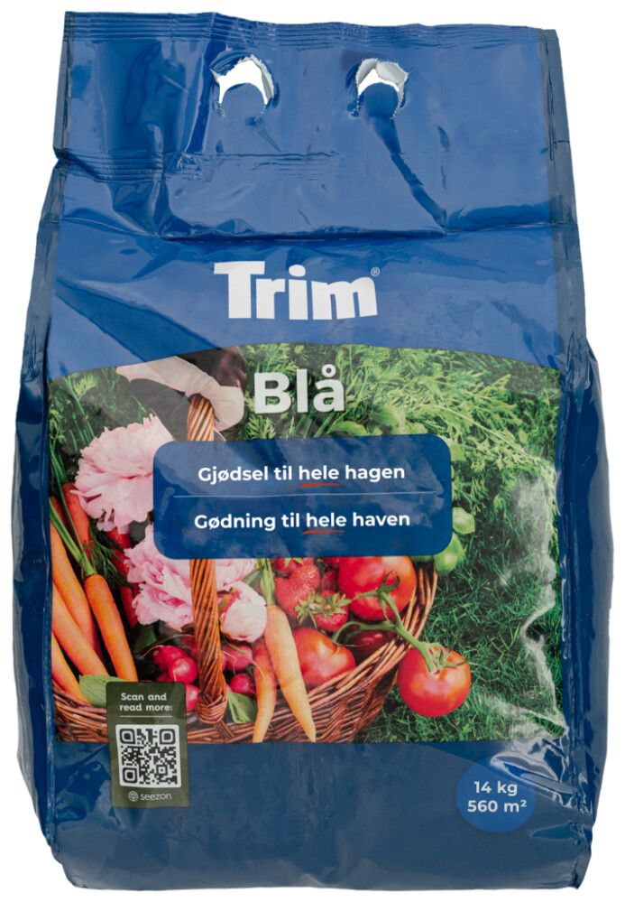 HAGEGJØDSEL TRIM BLÅ 14KG