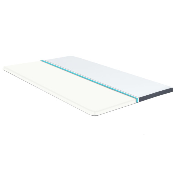 Nakładka na materac Biały 120 x 200 cm Tkanina vidaXL