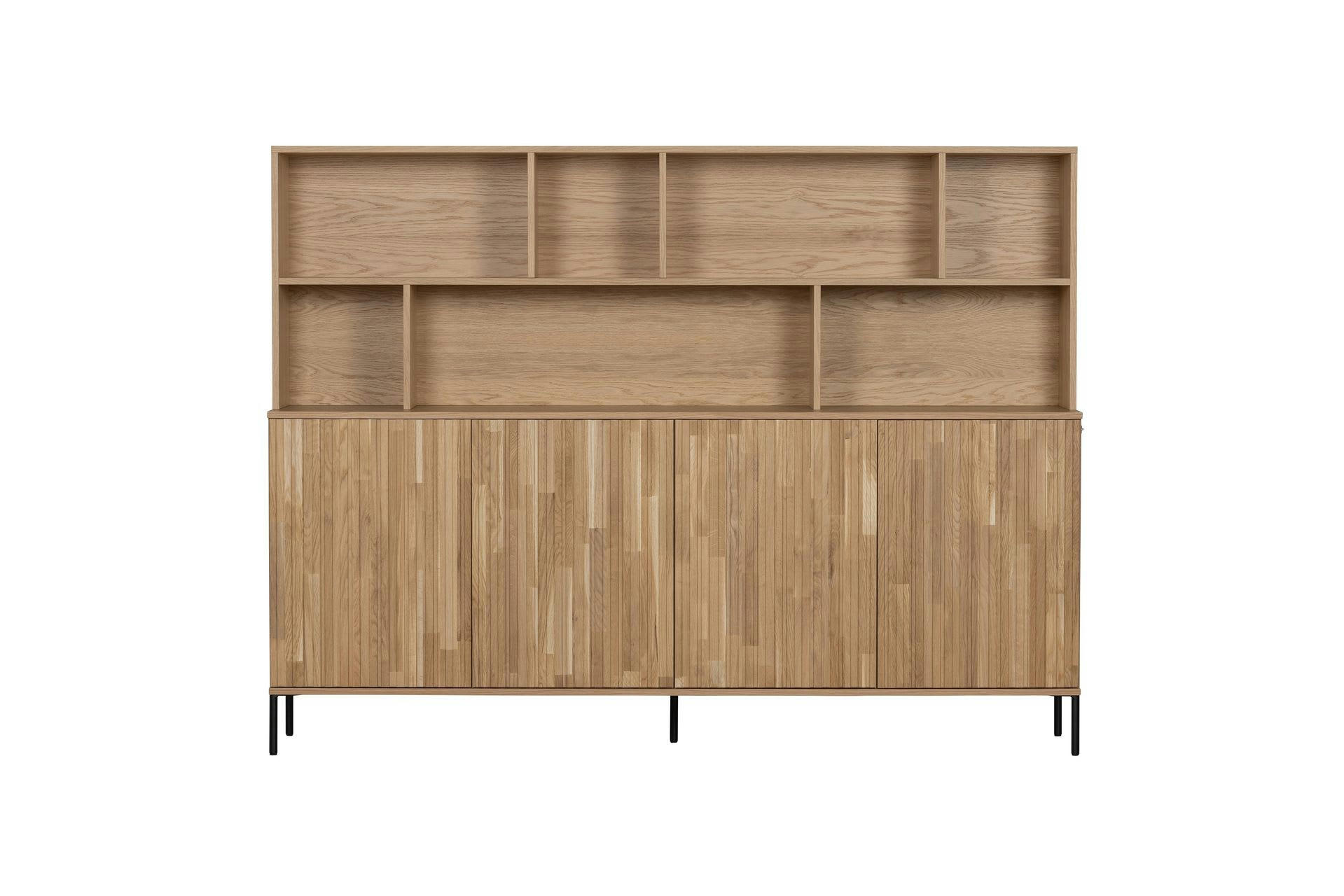 NEW - Armoire murale 4 portes en chêne beige