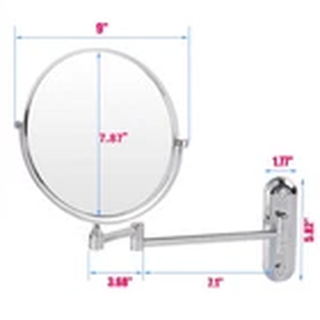 EONLION Wall Mounted 5X Magnifying Makeup Shaving Mirror Adjustable