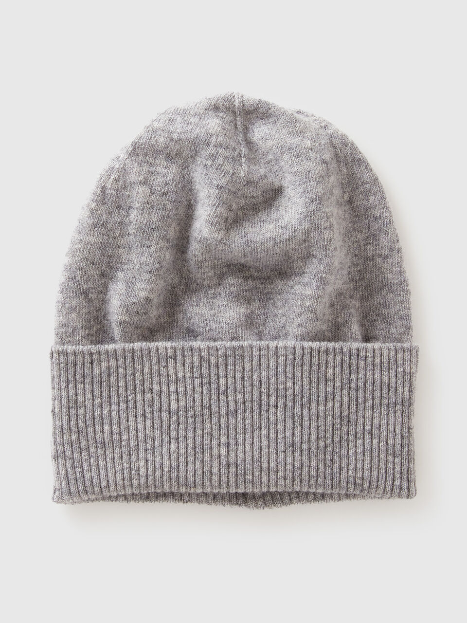 Marl gray hat in pure Merino wool