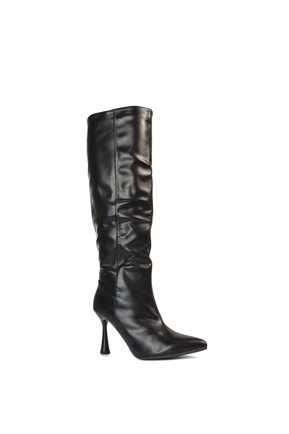 XY London Isabel' Stiletto High Heel Pointed Toe Knee High Boots