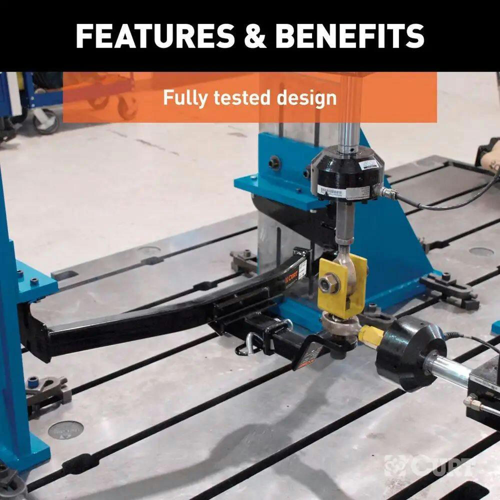 CURT Adjustable RV Trailer Hitch, 2-in Receiver (Up to 72-in Frames)
