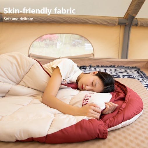 NNEOBA 3-4 Season Wearable Sleeping Bag Lightweight Waterproof White