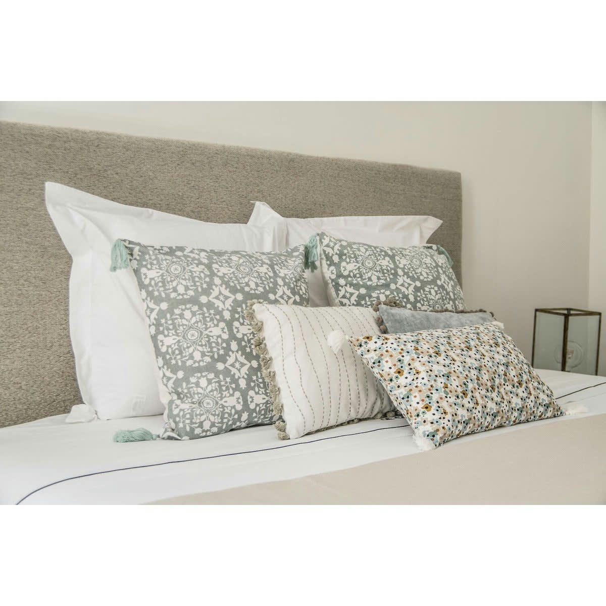 LIBERTY - Housse de coussin coton  50x30 naturel